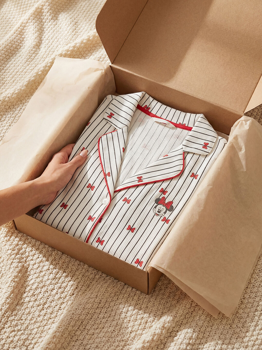 Minnie Mouse Print Women's Pyjama Set