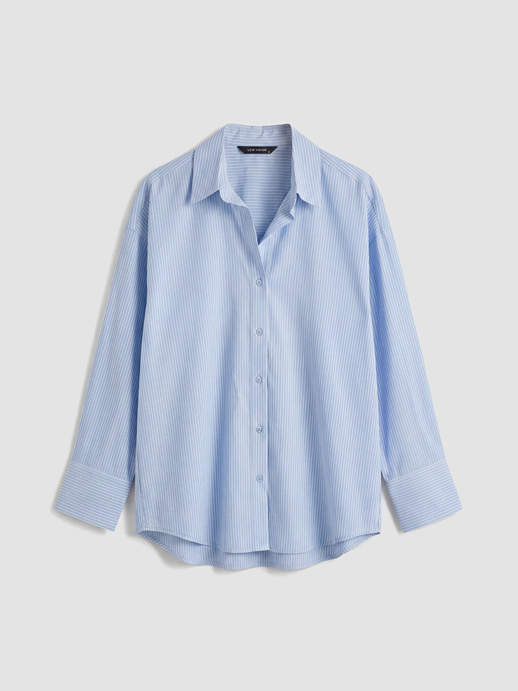 Striped Oversize Oxford Women's Shirt-4
