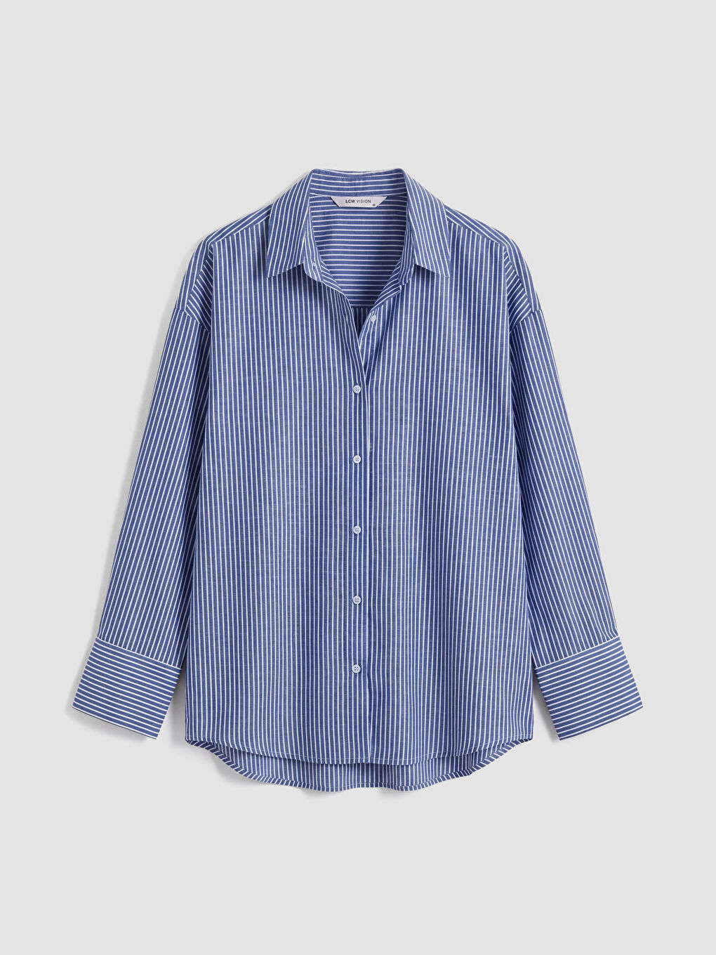 Striped Oversize Oxford Women's Shirt-4