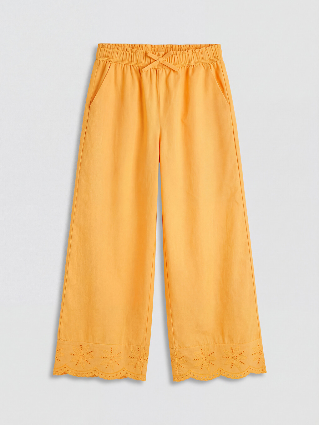 Girls' Broderie Embroidered Trousers