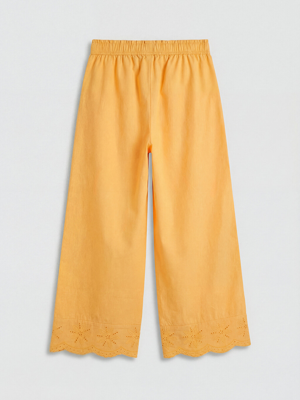Girls' Broderie Embroidered Trousers-1