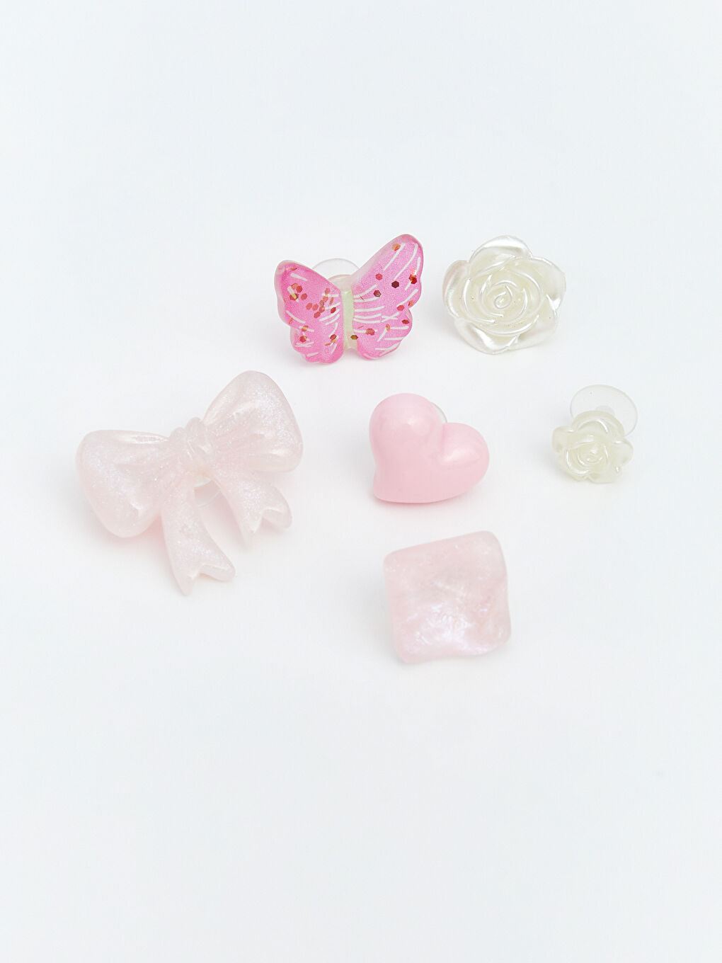 Karışık Desenli Kız Çocuk Takı Seti 6'lı-1