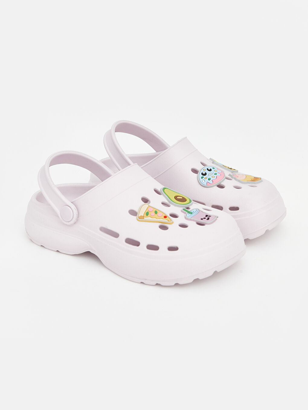 Lila Baskılı Kız Çocuk Plaj Sandaletİ