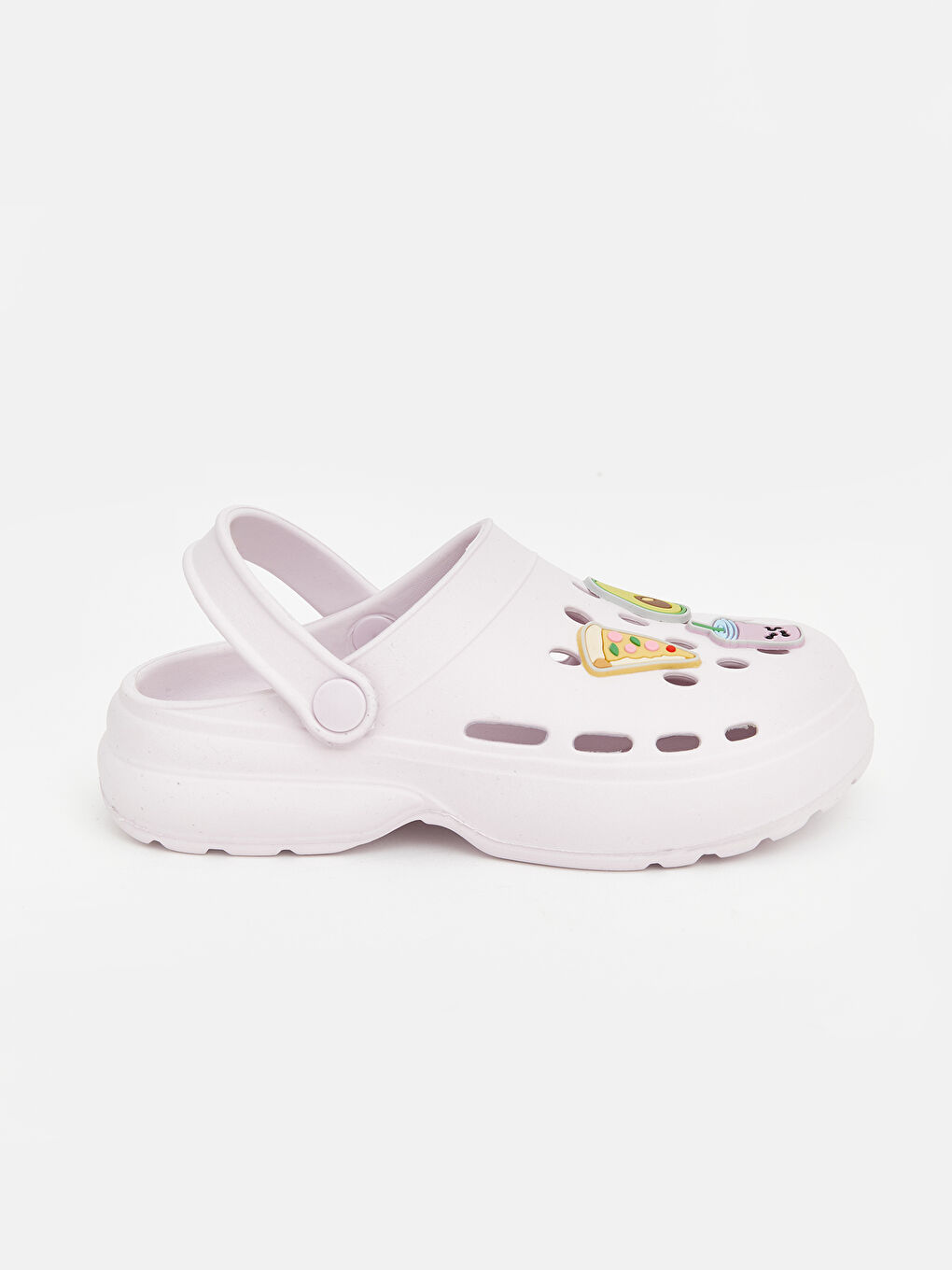 Lila Baskılı Kız Çocuk Plaj Sandaletİ-1