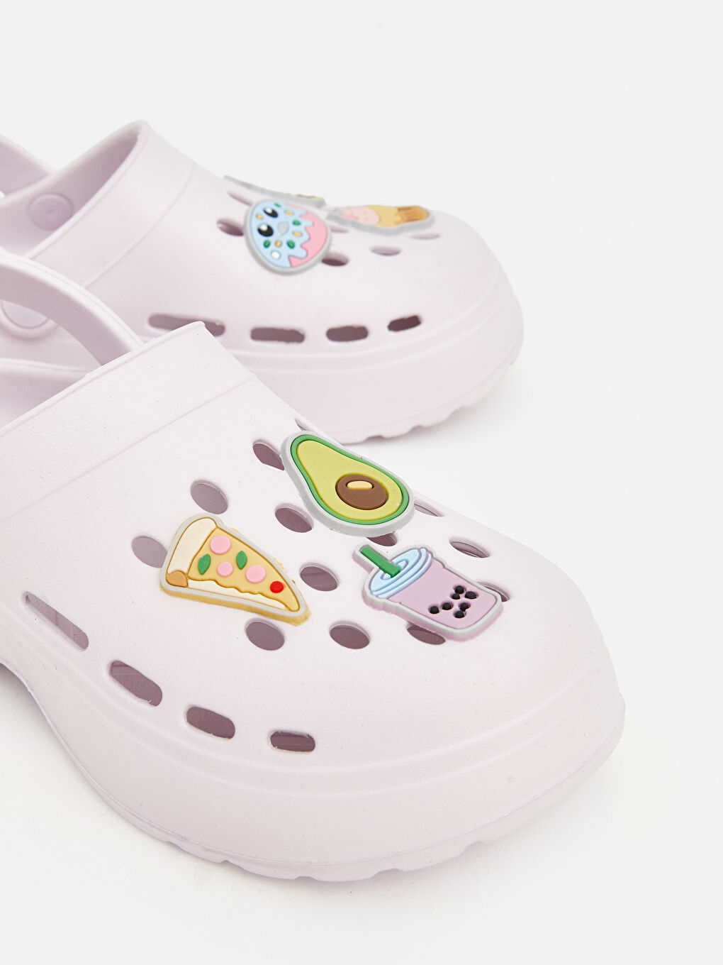 Lila Baskılı Kız Çocuk Plaj Sandaletİ-5