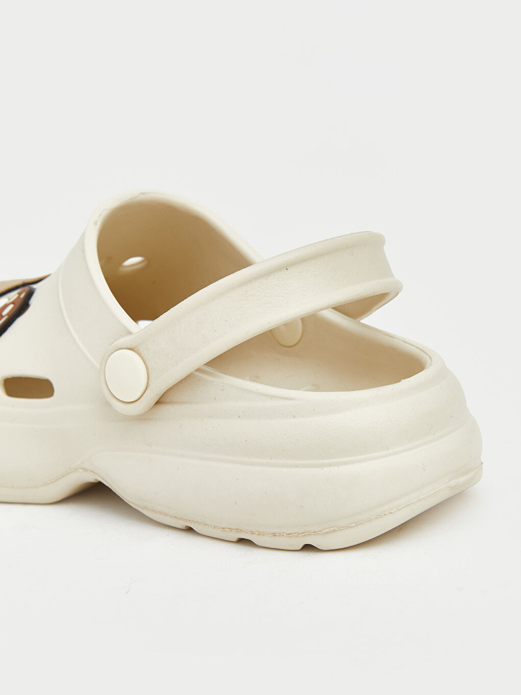 Bej Ayıcık Figürlü Kız Çocuk Plaj Sandaleti-4