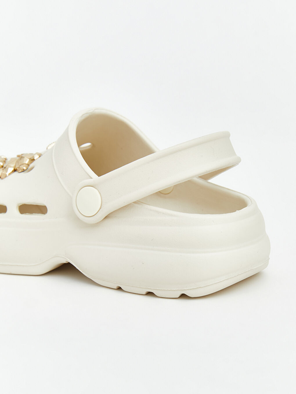 Bej Baskılı Kız Çocuk Plaj Sandaleti-4