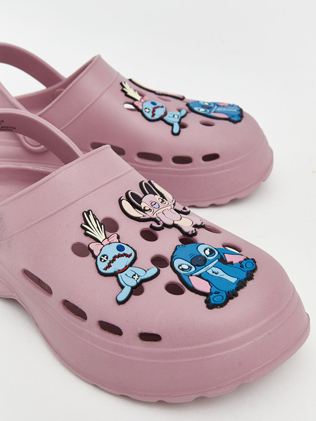 Pembe Lilo & Stitch Baskılı Kız Çocuk Plaj Sandaleti-2