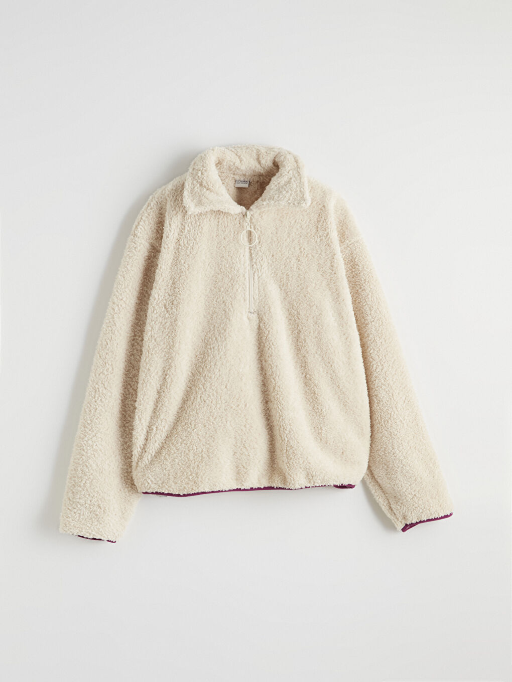 Funnel Neck Girls' Sweatshirt and Sweatpants-1