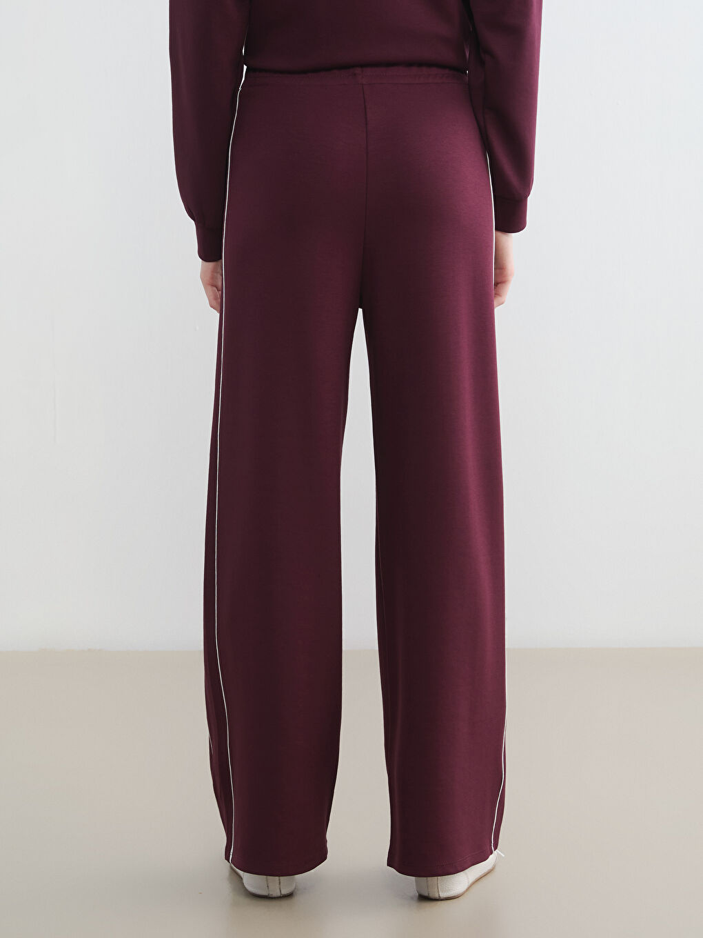 Mürdüm Beli Lastikli Soft Touch Kadın Eşofman Altı-4