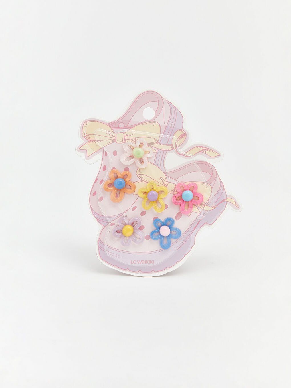 Karışık Çiçek Figürlü Kız Çocuk Çanta Charmı 6'lı