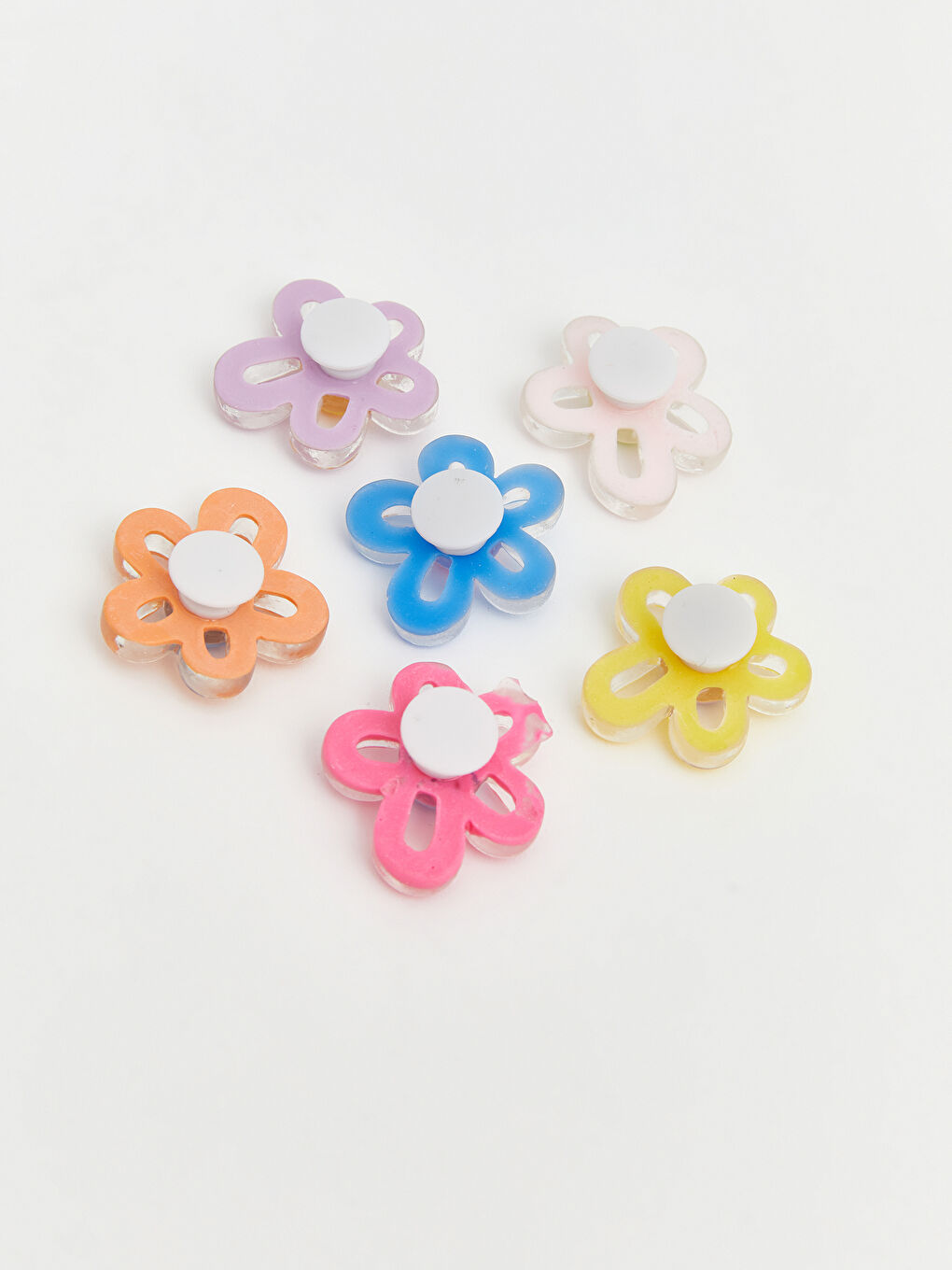 Karışık Çiçek Figürlü Kız Çocuk Çanta Charmı 6'lı-2