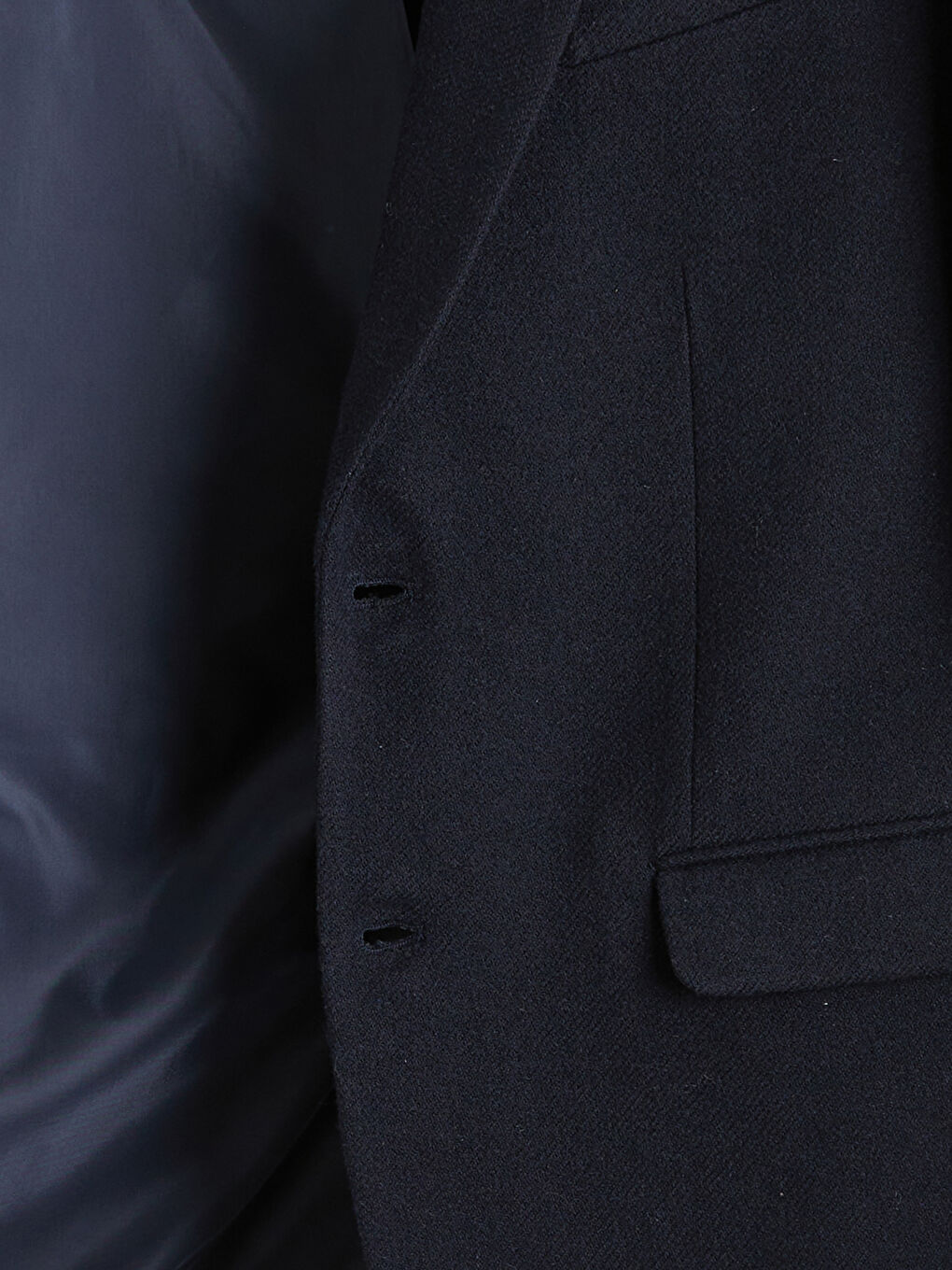 Lacivert Standart Kalıp Erkek Blazer Ceket-1