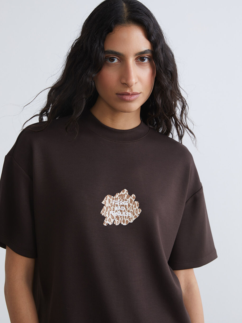 Crew Neck Printed Women's T-Shirt