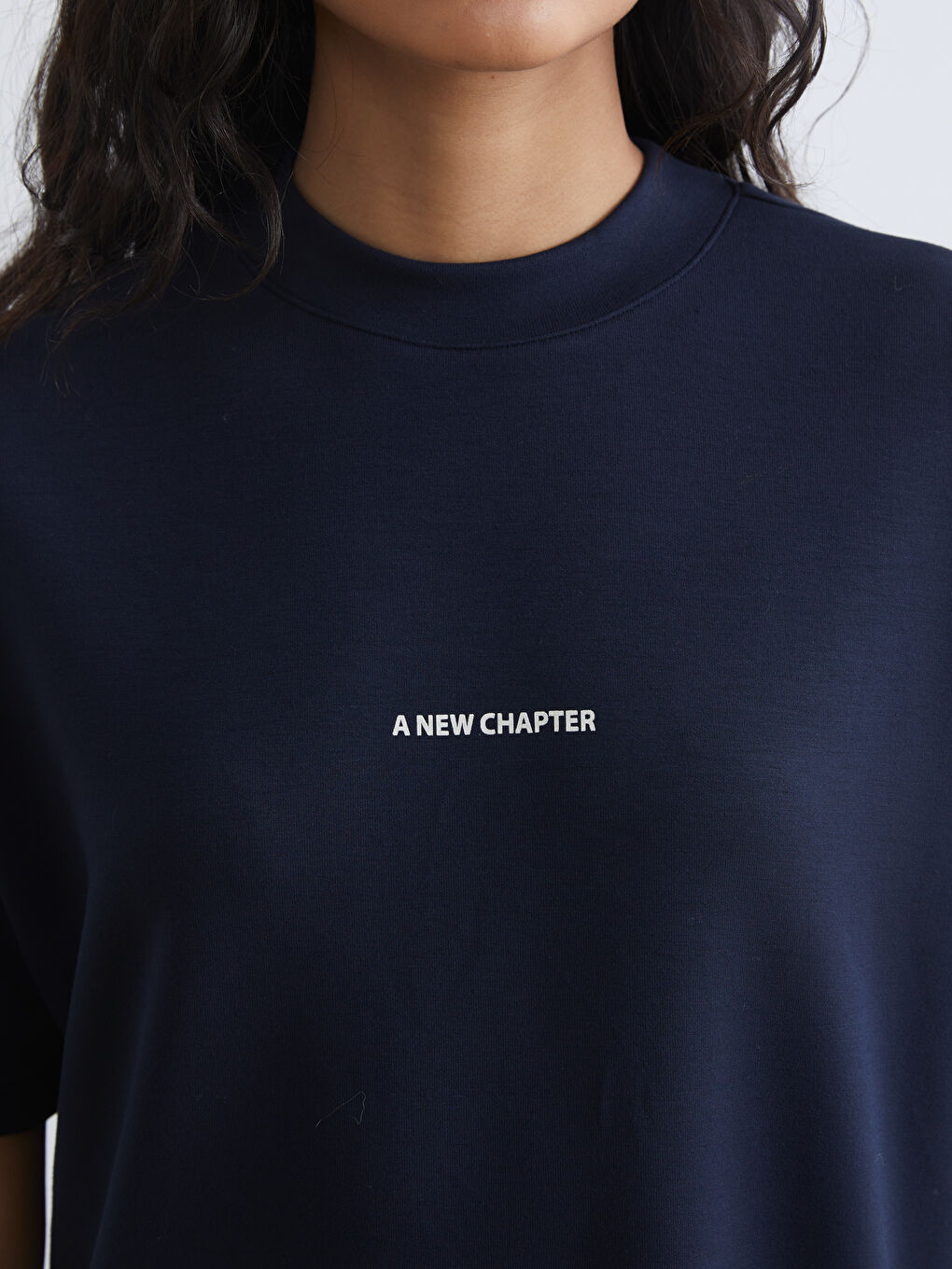 Crew Neck Printed Women's T-Shirt-2