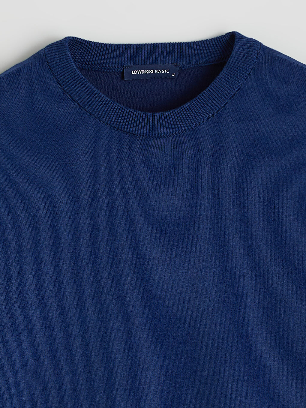 Crew Neck Long Sleeve Men's Tricot Sweater-5