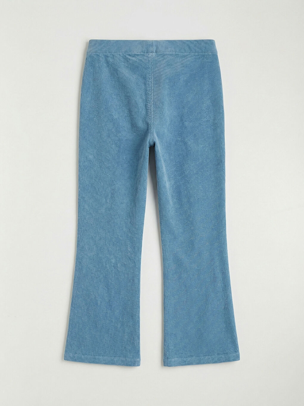 Mavi Beli Lastikli İspanyol Paça Kız Çocuk Tayt-1