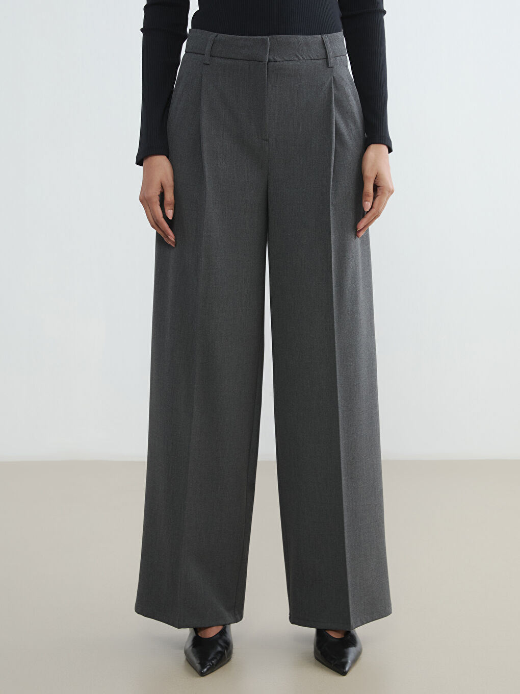 بنطلونات نسائية بليسيه بمقاس مريح-2