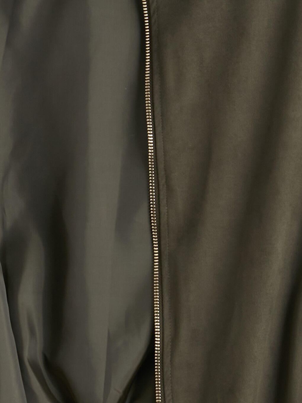 Haki Gömlek Yaka Süet Görünümlü Kadın Ceket-7