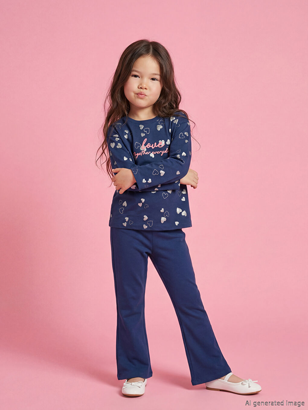 Футболка и леггинсы с принтом для девочек