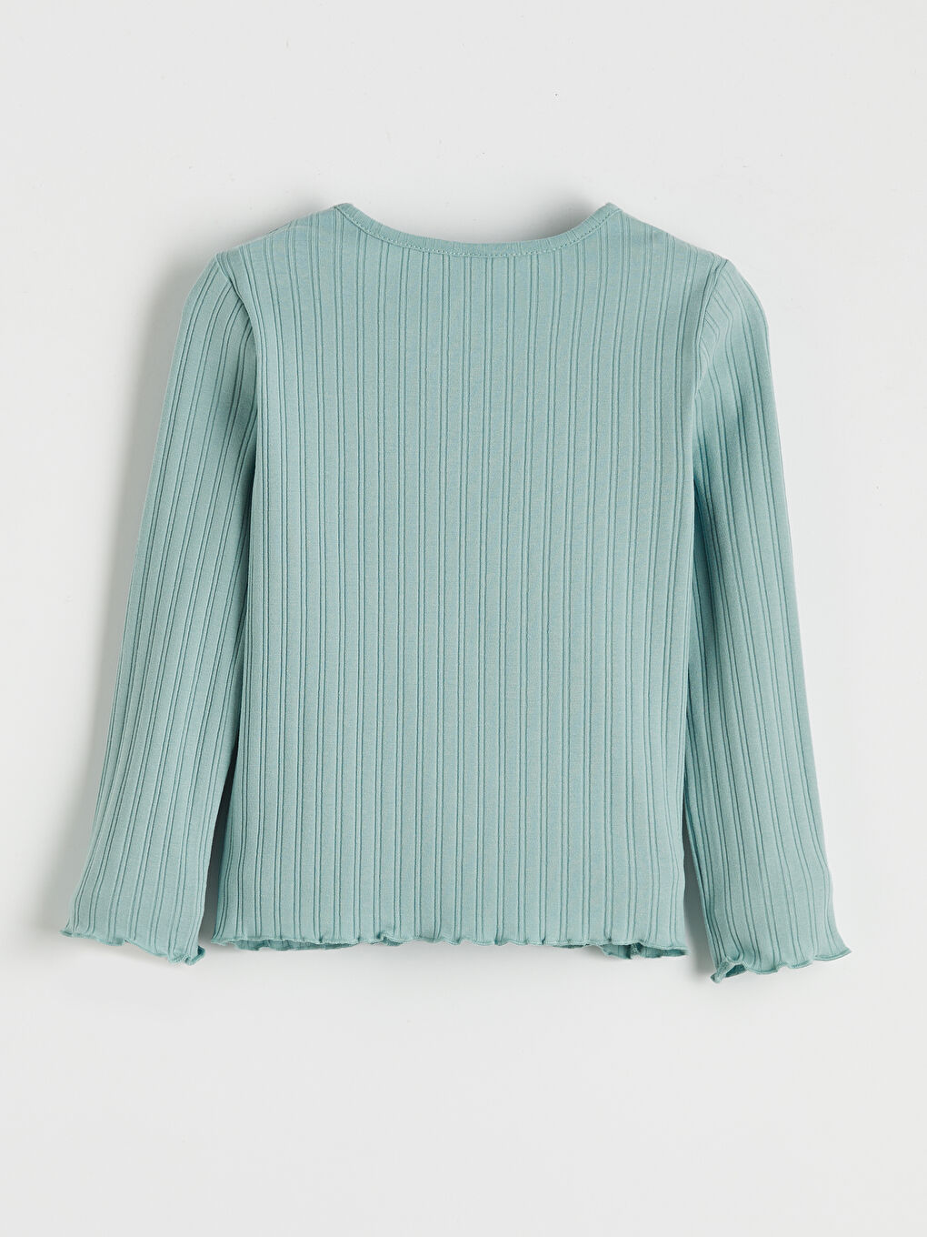 Yeşil Bisiklet Yaka Nakışlı Kız Çocuk Pijama Takımı-2