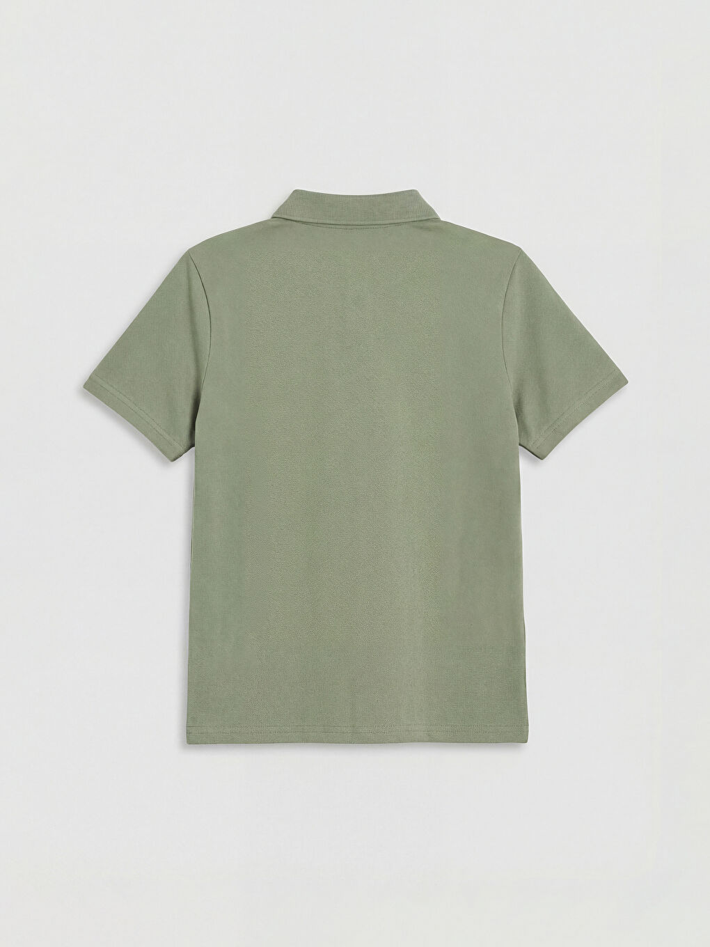 Yeşil Polo Yaka Erkek Çocuk Tişört-1