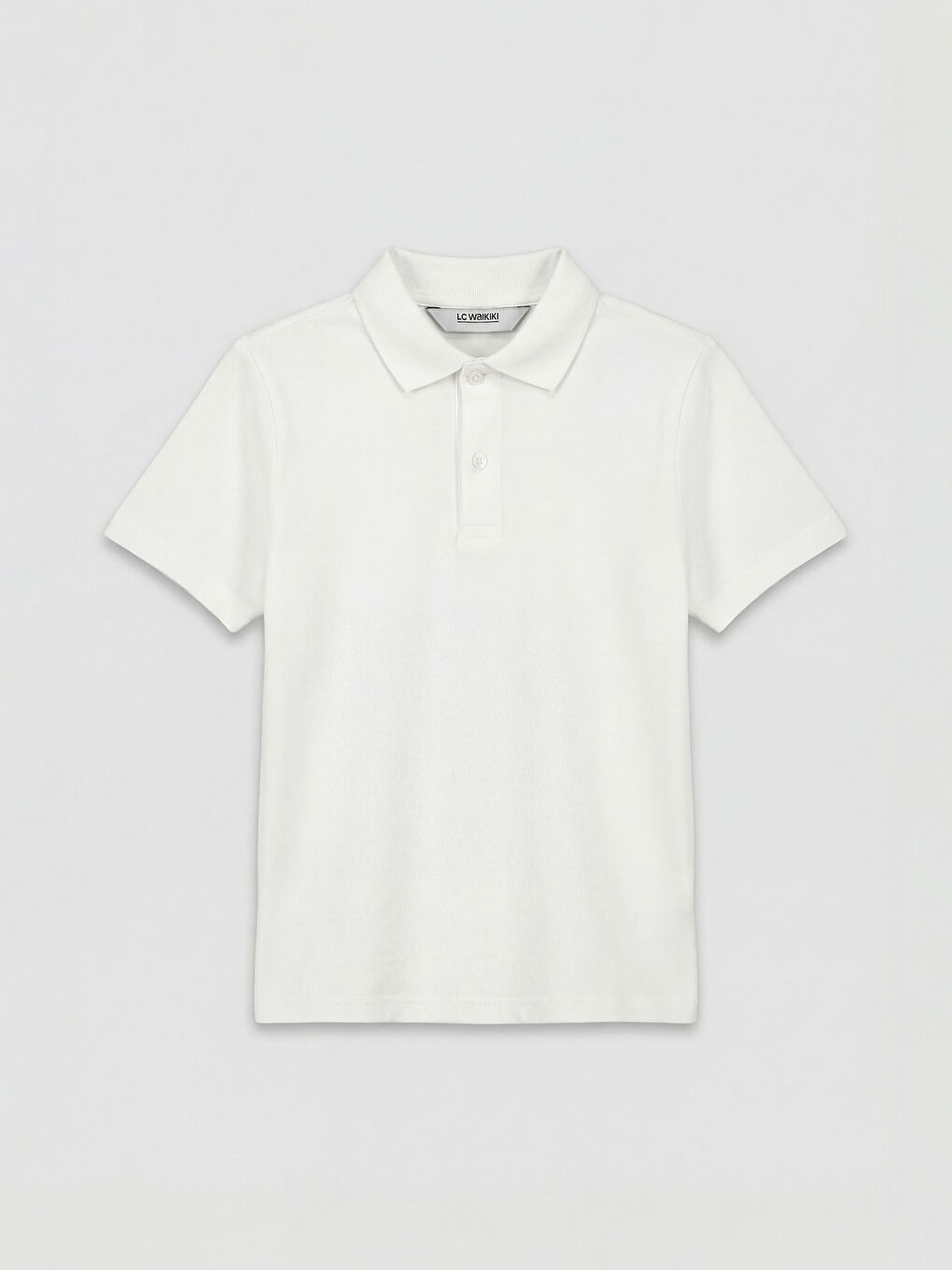 Ekru Polo Yaka Erkek Çocuk Tişört