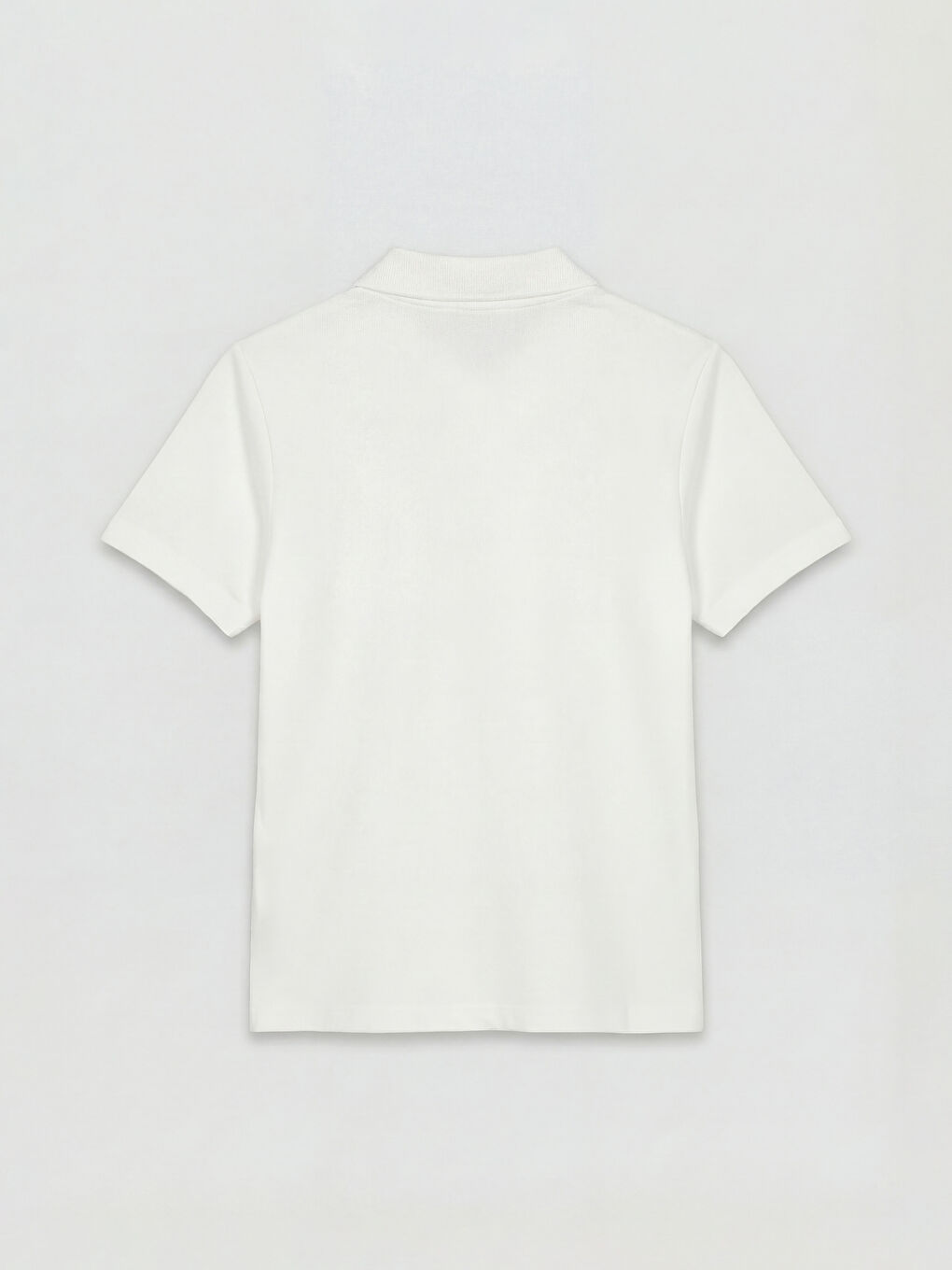 Ekru Polo Yaka Erkek Çocuk Tişört-1