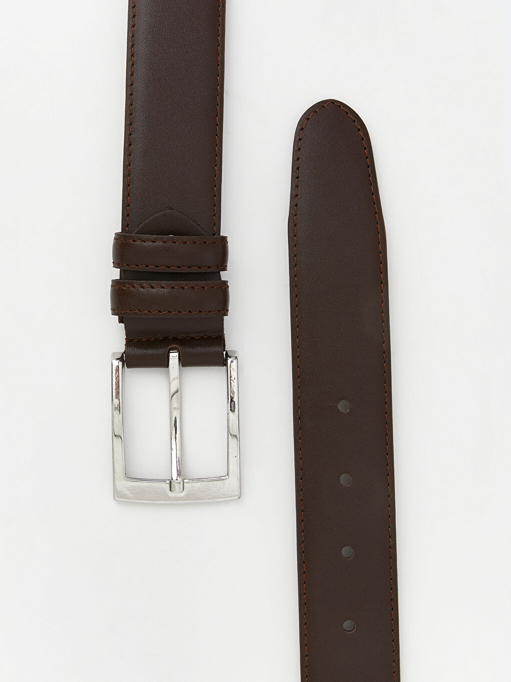 Kahverengi Deri Görünümlü Erkek Kemer-2