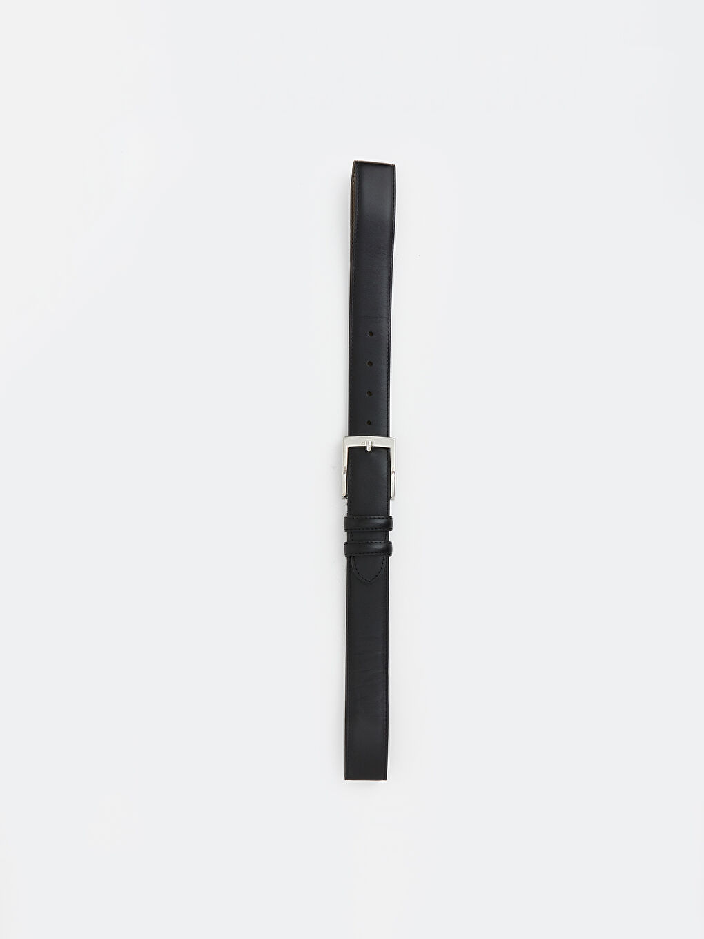 Siyah Deri Görünümlü Erkek Kemer-1