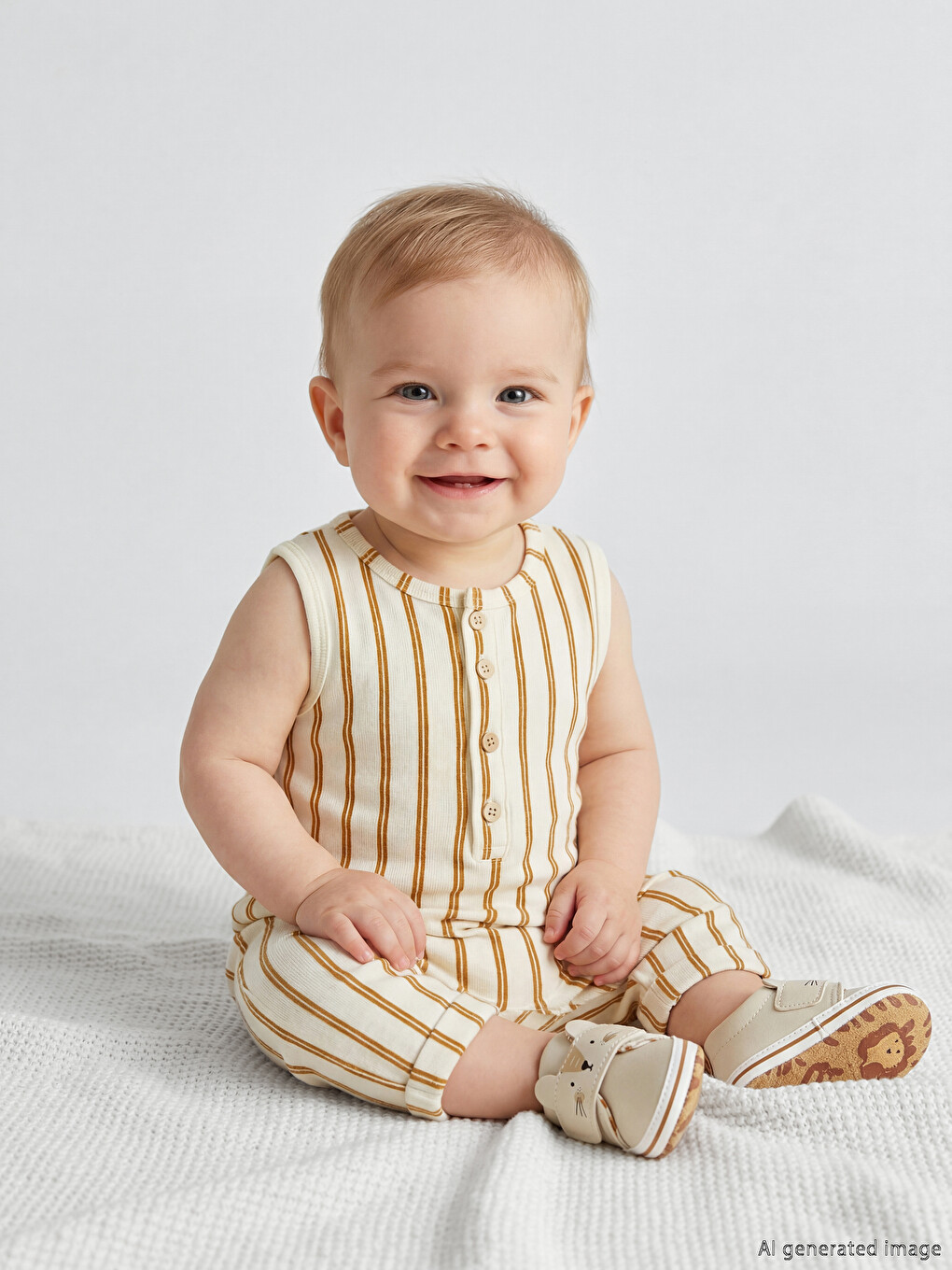 Striped Baby Boys' Jumpsuit