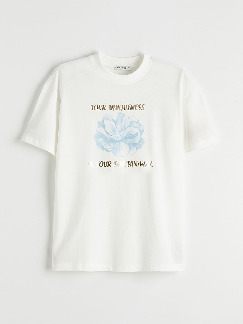 Crew Neck Printed Women's T-Shirt-4