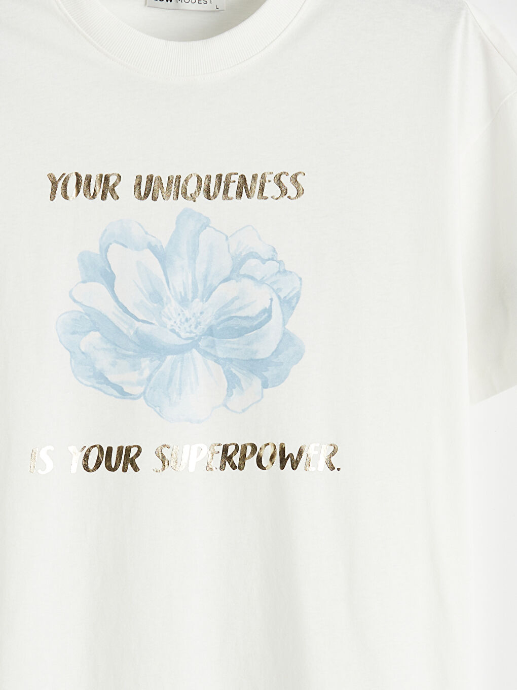 Crew Neck Printed Women's T-Shirt-6