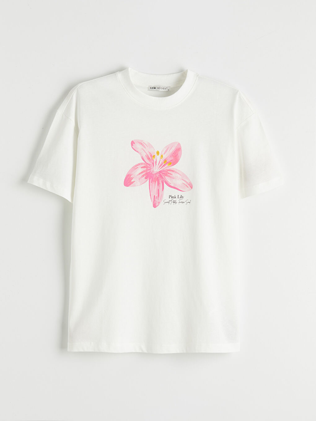 Crew Neck Printed Women's T-Shirt-4