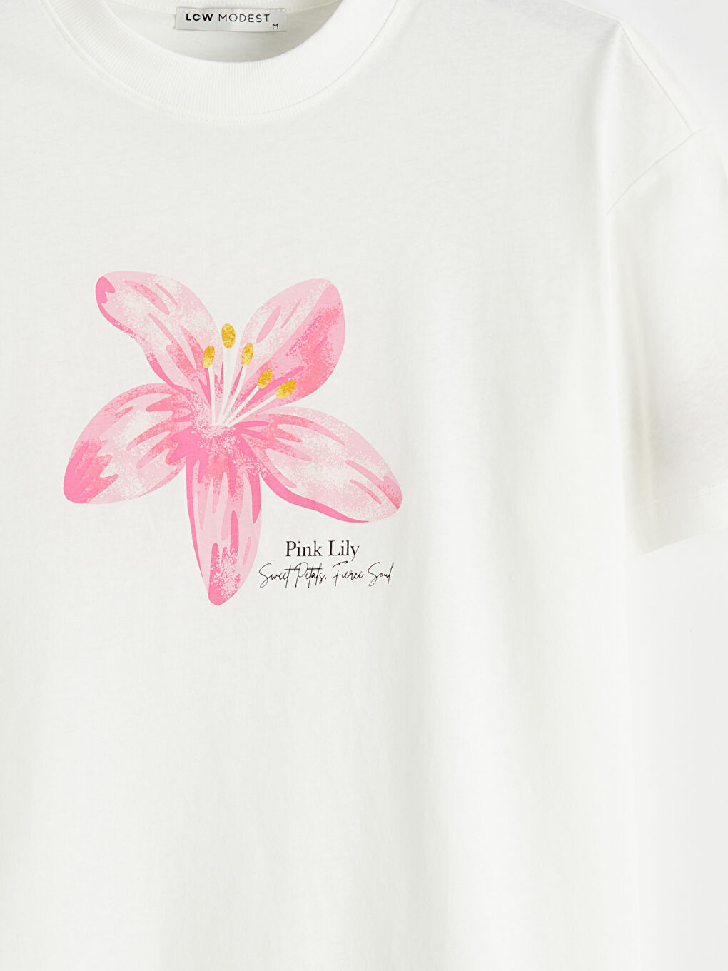 Crew Neck Printed Women's T-Shirt-6