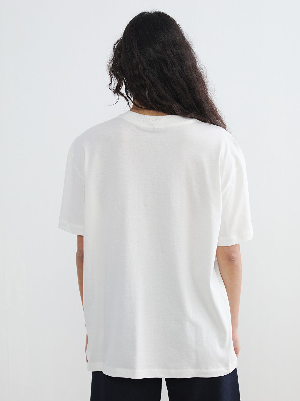 Crew Neck Printed Women's T-Shirt-3