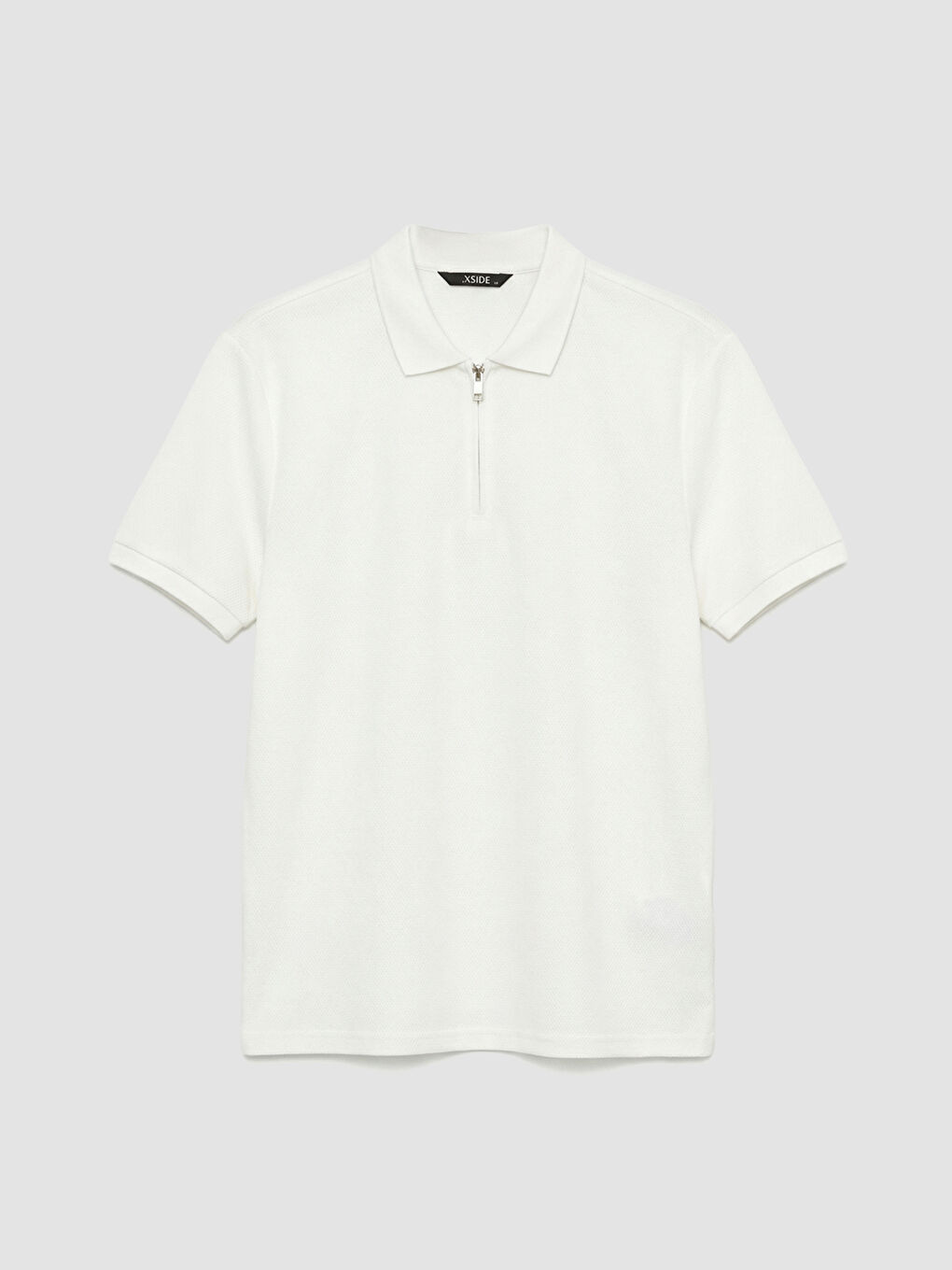 Ekru Polo Yaka Penye Erkek Tişört-4