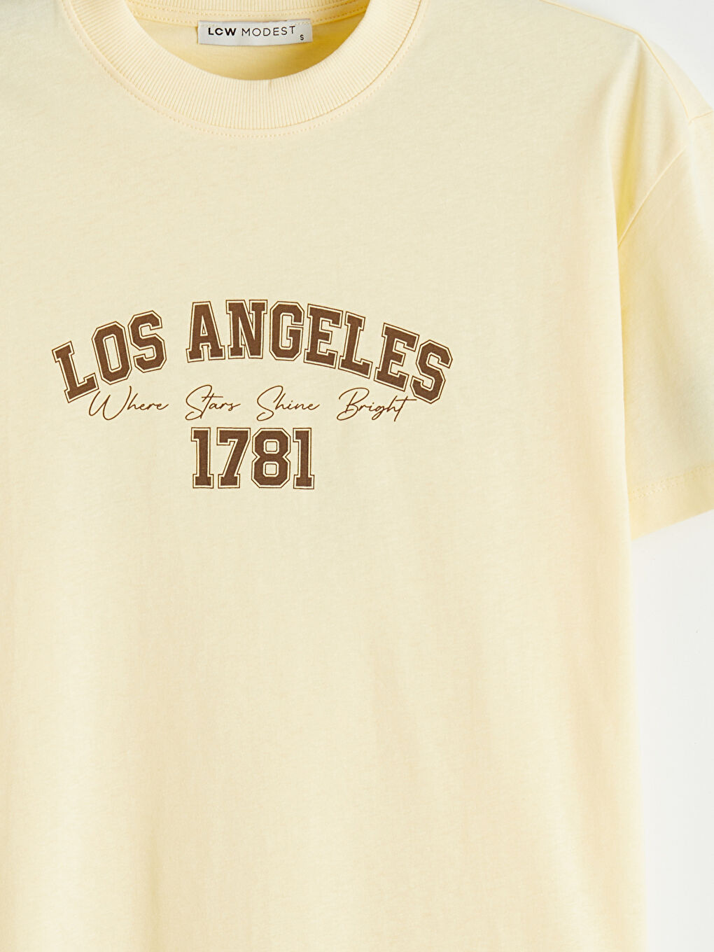 Женская футболка с круглым вырезом с принтом «Los Angeles»-6