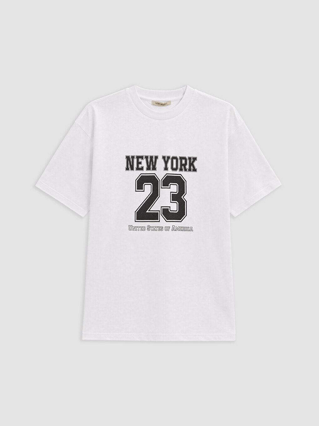T-shirt À Col Rond Imprimé New York Pour Femme-4