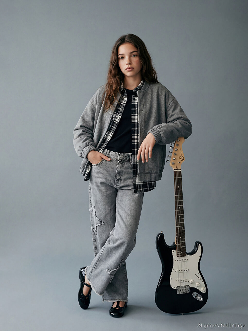 Karışık Wideleg Kız Çocuk Jean Pantolon