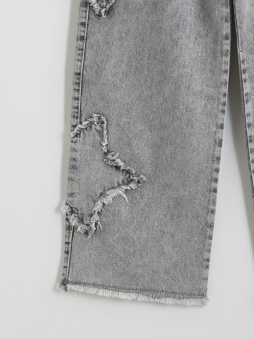 Karışık Wideleg Kız Çocuk Jean Pantolon-1