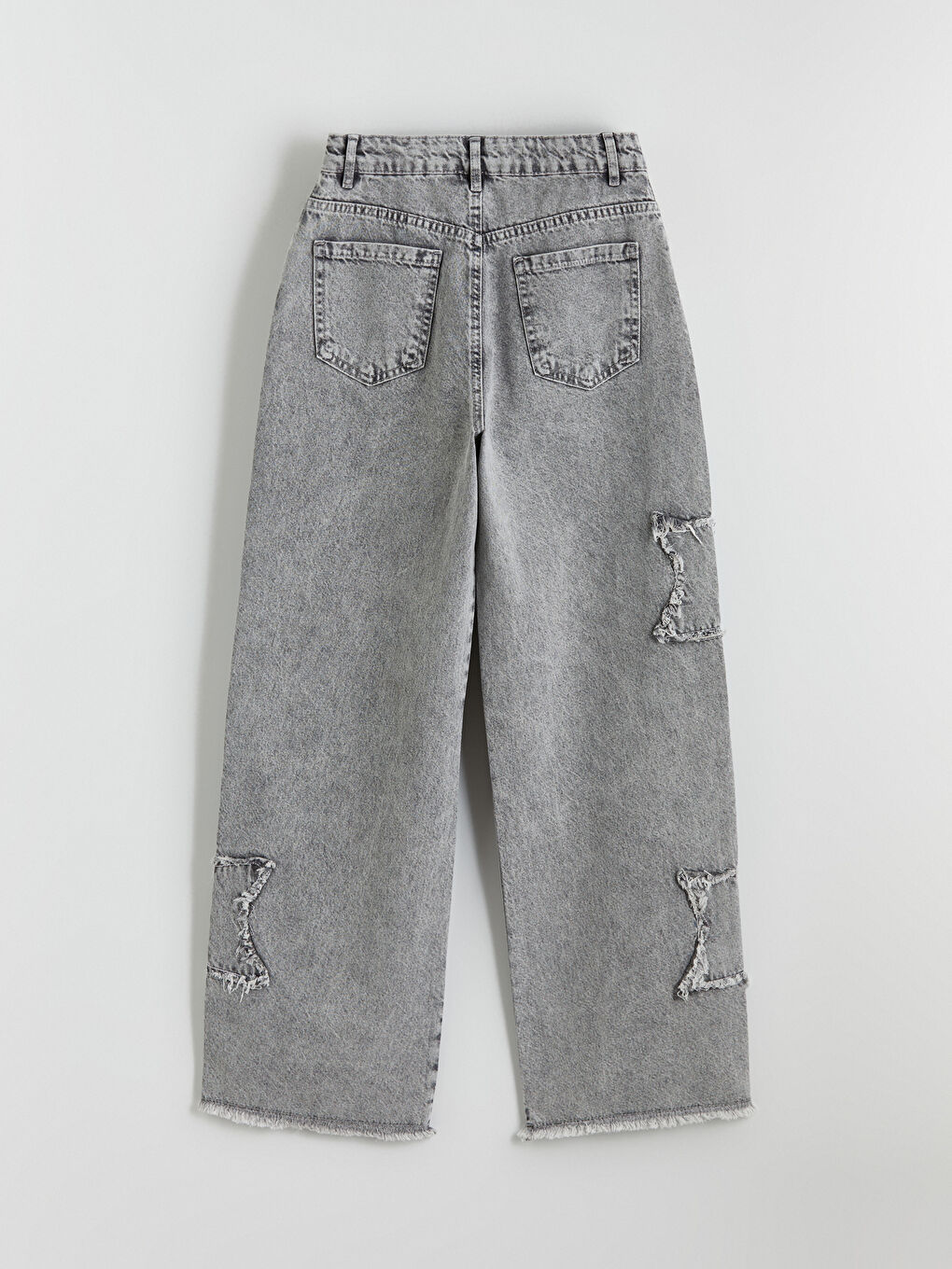 Karışık Wideleg Kız Çocuk Jean Pantolon-3