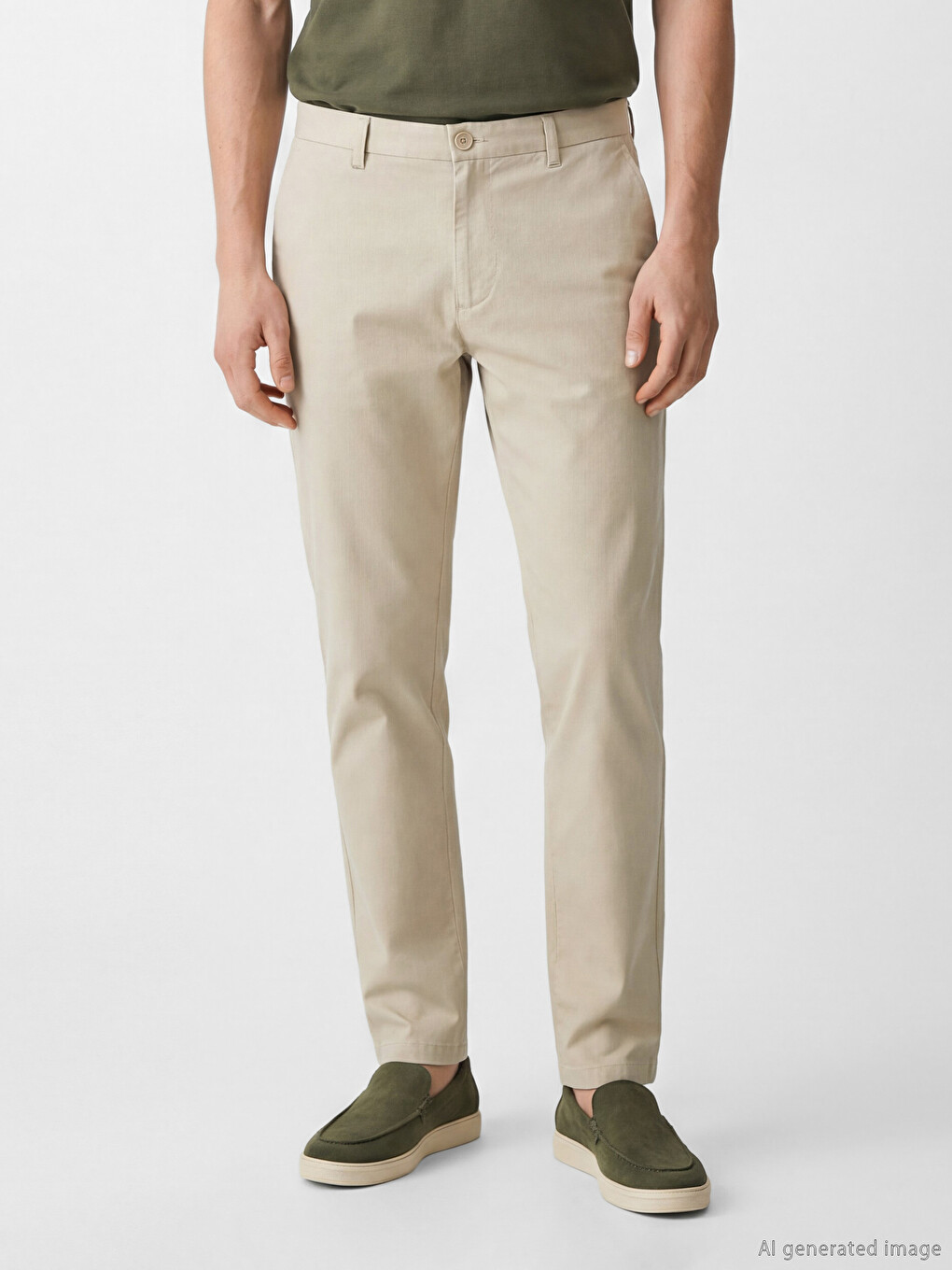 Regular Fit Gabardin Erkek Pantolon-2