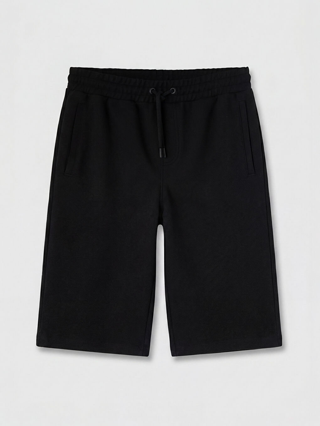 Siyah Regular Fit Erkek Şort
