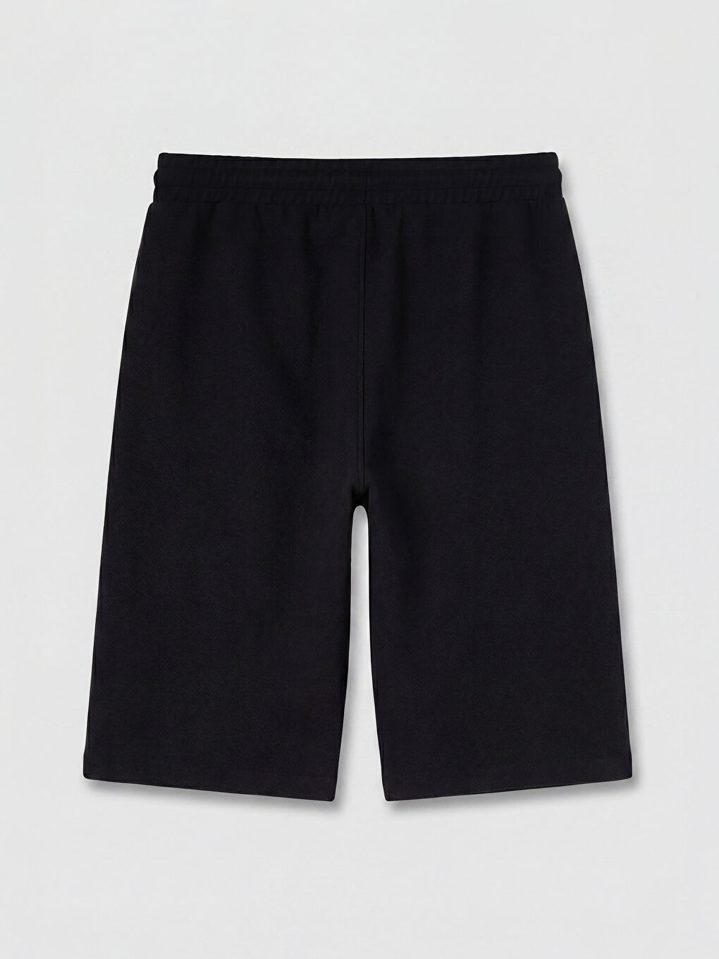 Siyah Regular Fit Erkek Şort-1
