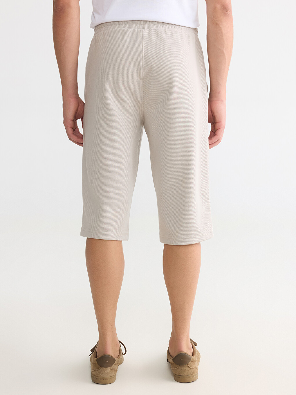 Man Beige Shorts-3