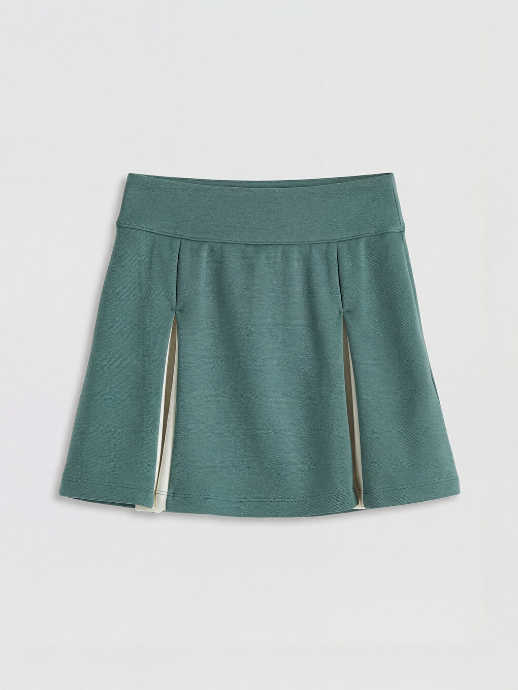 Girls' Elastic Waist Pleated Detail Skort