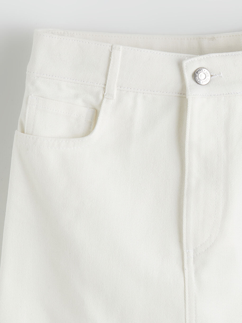 Ekru Kız Çocuk Gabardin Şort Etek-1