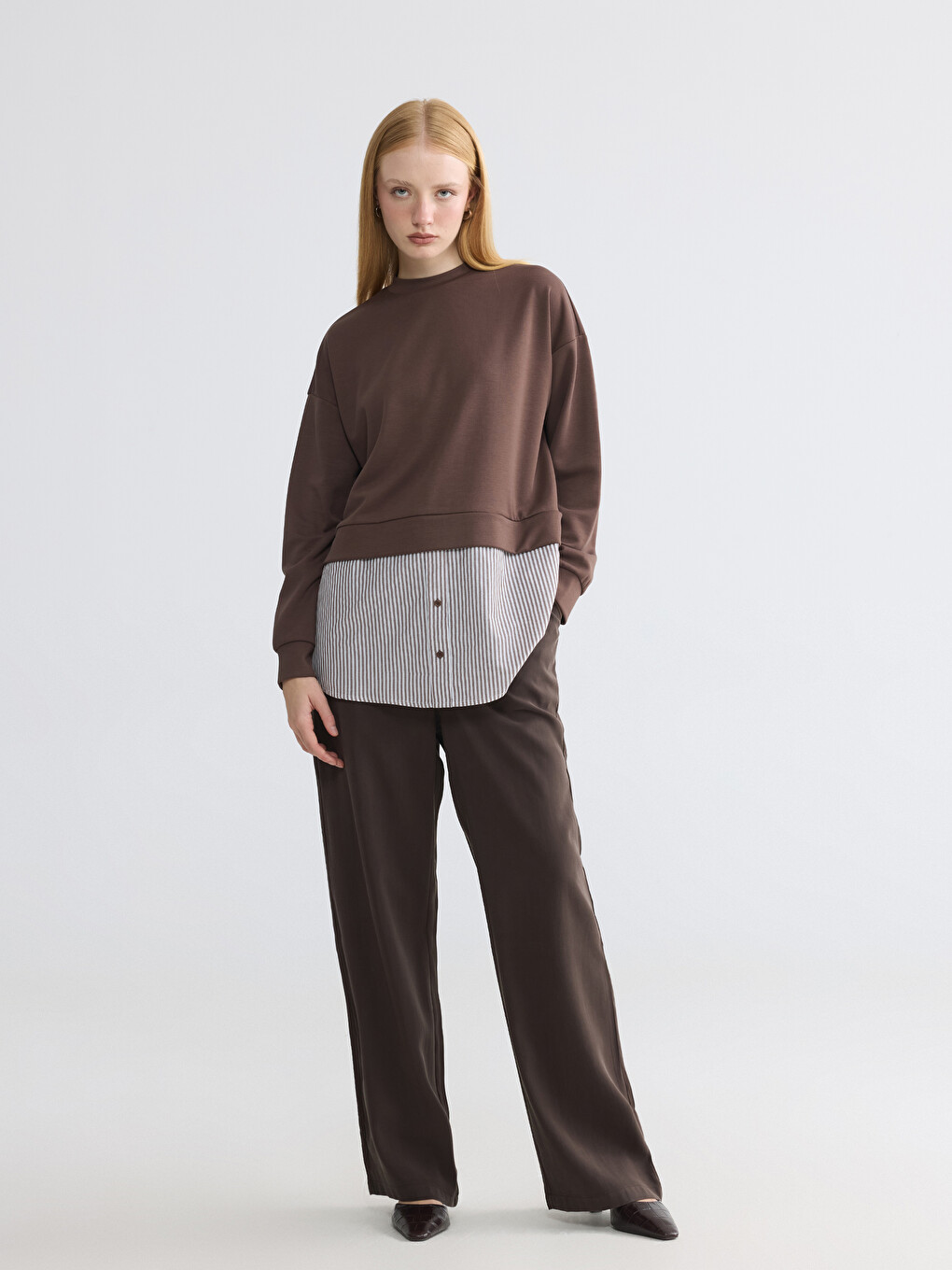 Woman Brown Trousers