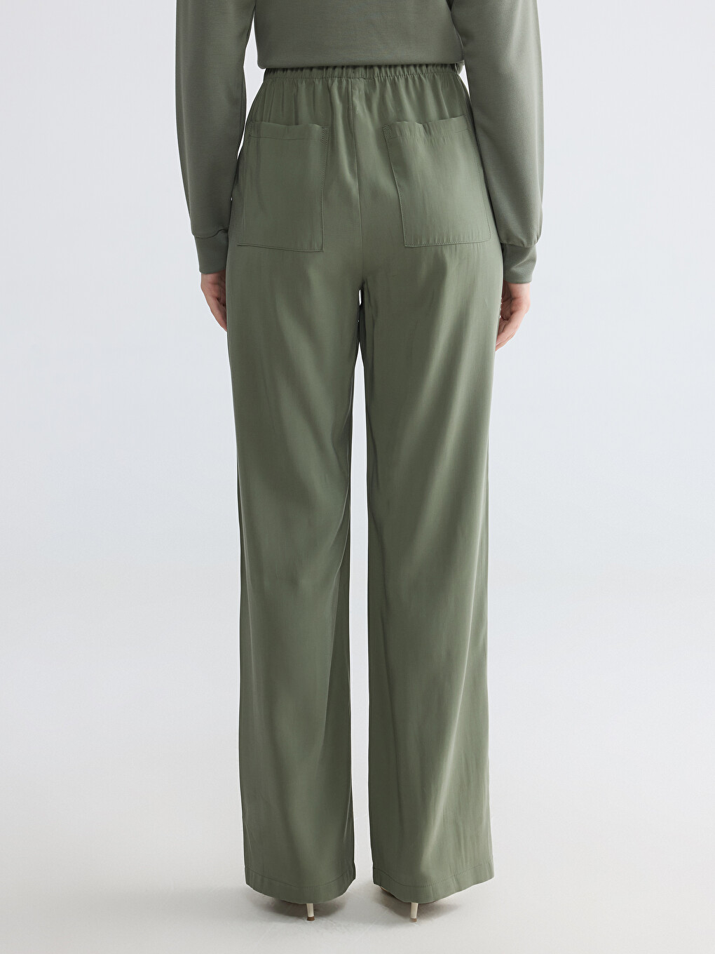 Woman Khaki Trousers-3